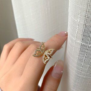 Women's butterfly ring